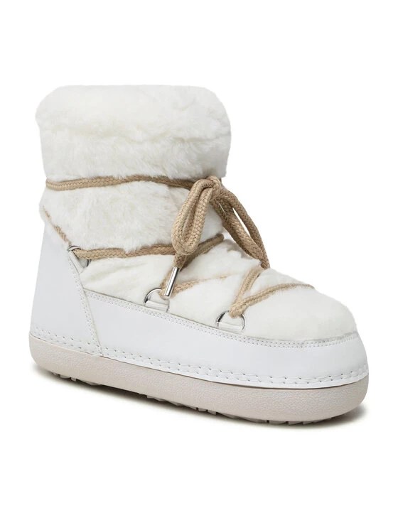 DeeZee Γυναίκες Biker Μποτάκια Παπούτσια NS9034-01 Λευκό Λευκό