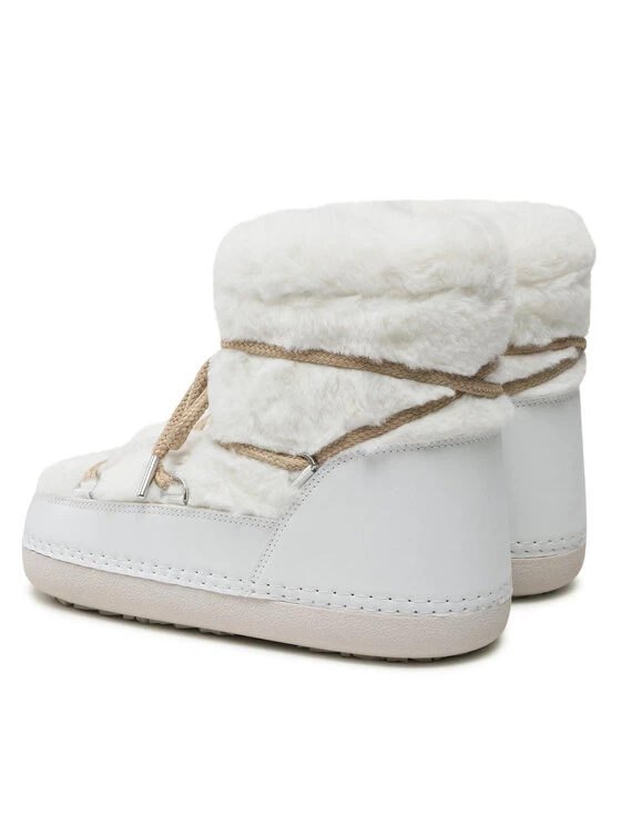 DeeZee Γυναίκες Biker Μποτάκια Παπούτσια NS9034-01 Λευκό Λευκό - Image 3