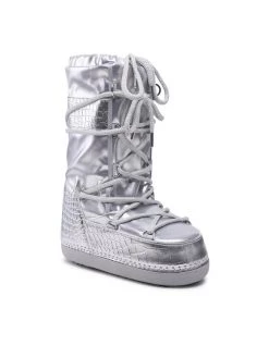 DeeZee Γυναίκες Μπότες Χιονιού Παπούτσια NS9032-01 Ασημί Ασημί