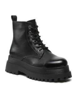 DeeZee Γυναίκες Biker Μποτάκια Μποτάκια H38-STORMZ-1 Μαύρο Μαύρο