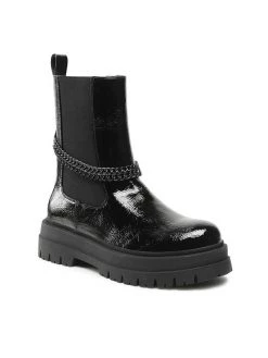 DeeZee Γυναίκες Biker Μποτάκια Μποτάκια H13119-4 Μαύρο Μαύρο