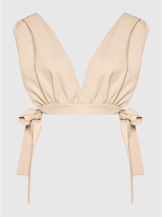 DeeZee Γυναίκες Μπλουζάκια Μπλουζάκι My Time BLK018 Μπεζ Regular Fit Μπεζ - Image 5