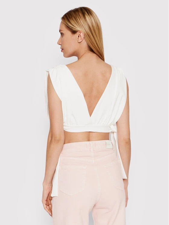 DeeZee Γυναίκες Μπλουζάκια Μπλουζάκι My Time BLK018 Λευκό Regular Fit Λευκό - Image 3