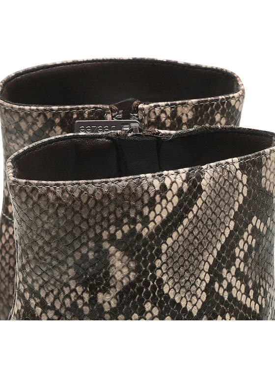 DeeZee Γυναίκες Biker Μποτάκια Μποτάκια LS5872-01 Γκρι Γκρι - Image 5