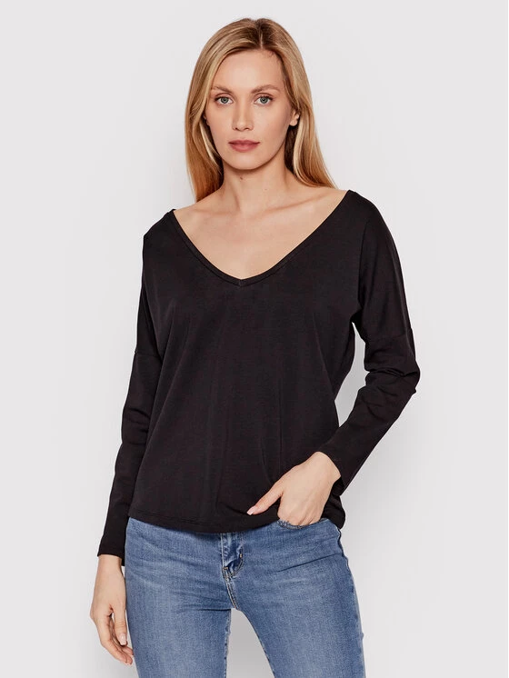 DeeZee Γυναίκες Μπλουζάκια Μπλουζάκι Simple Way DK-004 Μαύρο Relaxed Fit Μαύρο