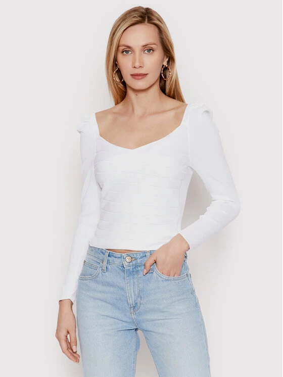 DeeZee Γυναίκες Μπλουζάκια Μπλουζάκι Prague 14619 Λευκό Slim Fit Λευκό