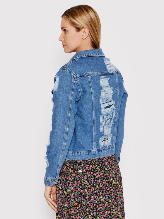 DeeZee Γυναίκες Τζιν Μπουφάν Τζιν μπουφάν Palremo 26M-04 Μπλε Regular Fit Μπλε - Image 3