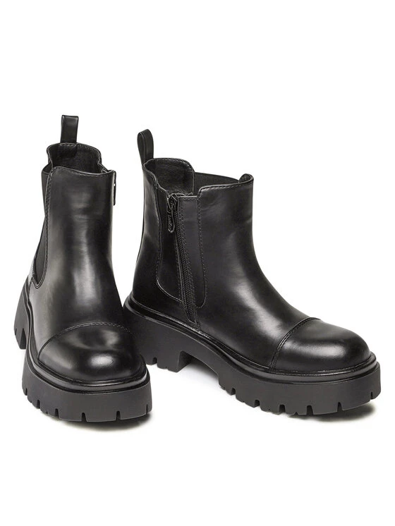 DeeZee Γυναίκες Biker Μποτάκια Μποτάκια WS5957-01 Μαύρο Μαύρο - Image 5