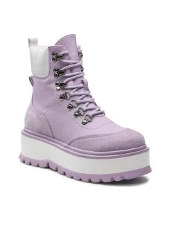 DeeZee Γυναίκες Biker Μποτάκια Μποτάκια H021201-01 Μωβ Μωβ