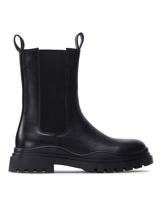 DeeZee Γυναίκες Biker Μποτάκια Μποτάκια με λάστιχο H90152-1K Μαύρο Μαύρο - Image 2