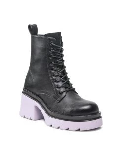 DeeZee Γυναίκες Biker Μποτάκια Μποτάκια H90112-1 Μαύρο Μαύρο