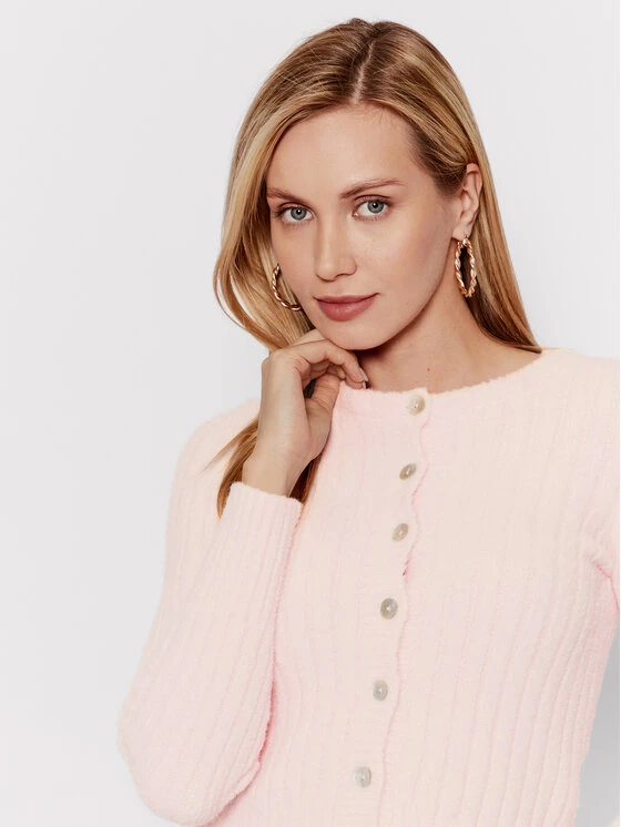 DeeZee Γυναίκες Ζακέτες Ζακέτα Nebraska AL005-1 Ροζ Regular Fit Ροζ - Image 4