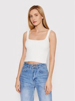 DeeZee Γυναίκες Tops Τοπ Nebraska AL005-2 Λευκό Slim Fit Λευκό