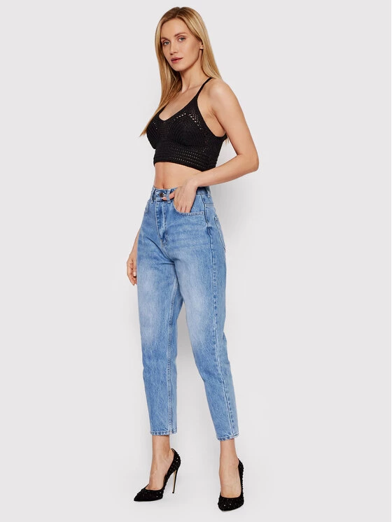DeeZee Γυναίκες Tops Τοπ Marielle AL018 Μαύρο Cropped Fit Μαύρο - Image 2
