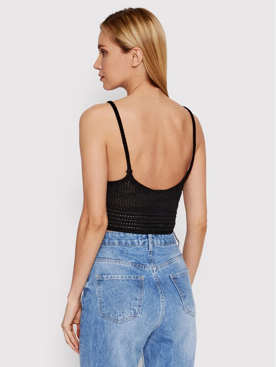 DeeZee Γυναίκες Tops Τοπ Marielle AL018 Μαύρο Cropped Fit Μαύρο - Image 3