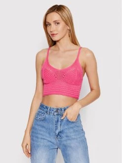 DeeZee Γυναίκες Tops Τοπ Marielle AL018 Ροζ Cropped Fit Ροζ