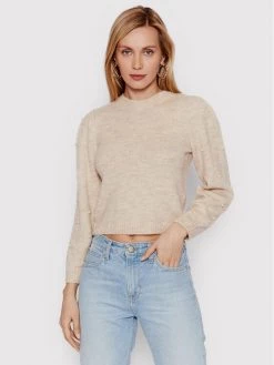 DeeZee Γυναίκες Πουλόβερ Arkansas AL026 Μπεζ Regular Fit Μπεζ