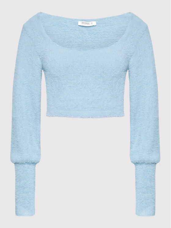 DeeZee Γυναίκες Πουλόβερ Missisipi AL008 Μπλε Regular Fit Μπλε - Image 5