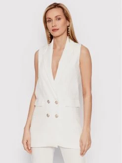 DeeZee Γυναίκες Γιλέκα Γιλέκο Marley BLZT0003 Λευκό Slim Fit Λευκό