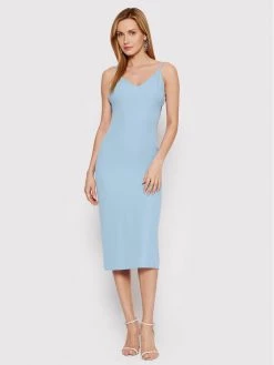 DeeZee Γυναίκες Καθημερινά Φορέματα Φόρεμα καθημερινό Becca HSM017 Μπλε Slim Fit Μπλε