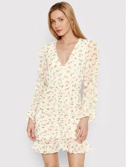 DeeZee Γυναίκες Καλοκαιρινά Φορέματα Φόρεμα καλοκαιρινό Sally 3FB006 Λευκό Slim Fit Λευκό