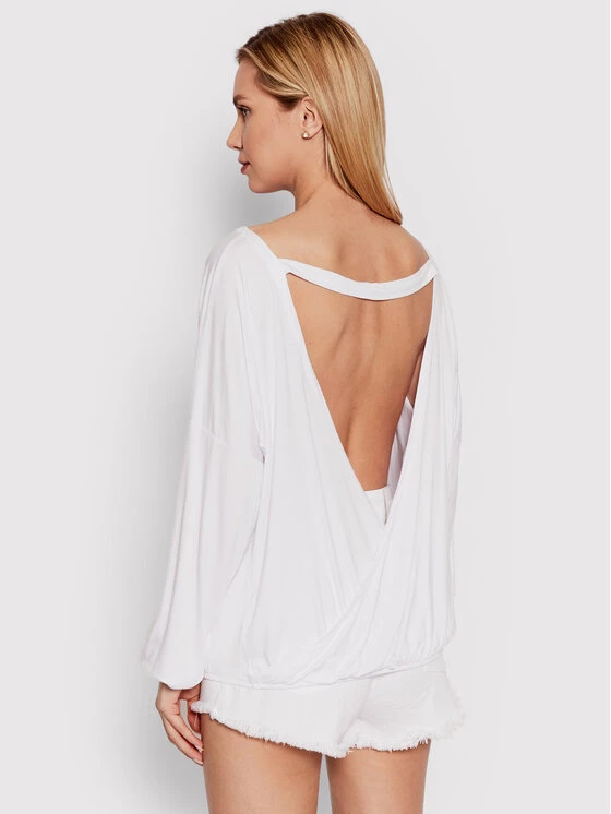 DeeZee Γυναίκες Μπλουζάκια Μπλουζάκι Cinzia DK-007 Λευκό Relaxed Fit Λευκό - Image 3