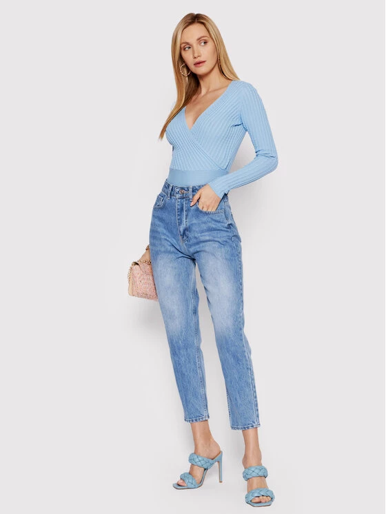 DeeZee Γυναίκες Μπλουζάκια Μπλουζάκι Bound By Love PKH023 Μπλε Slim Fit Μπλε - Image 2