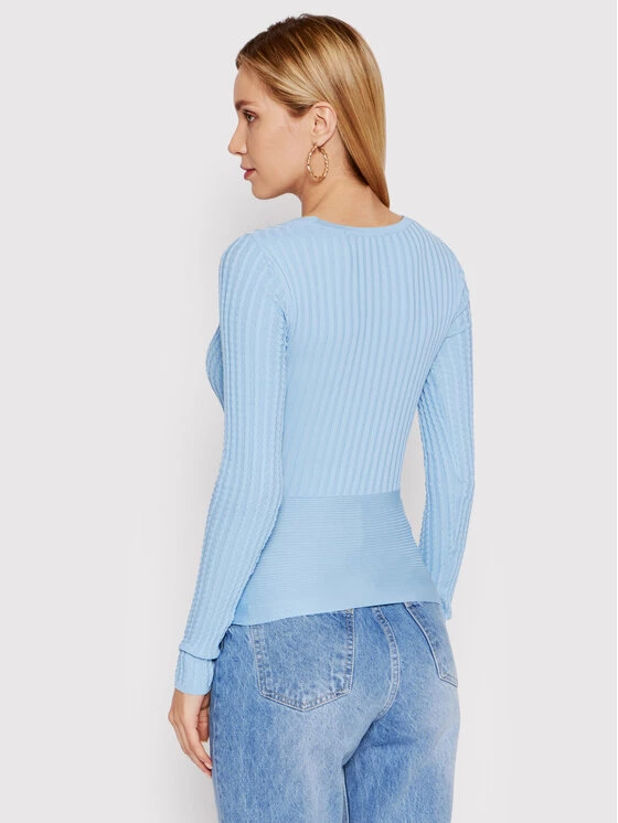 DeeZee Γυναίκες Μπλουζάκια Μπλουζάκι Bound By Love PKH023 Μπλε Slim Fit Μπλε - Image 3