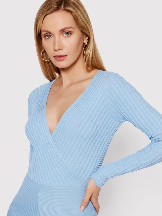 DeeZee Γυναίκες Μπλουζάκια Μπλουζάκι Bound By Love PKH023 Μπλε Slim Fit Μπλε - Image 4