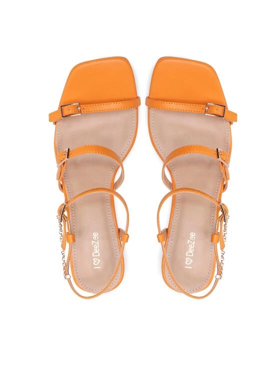 DeeZee Γυναίκες Σανδάλια LS5467-10 Πορτοκαλί Πορτοκαλί - Image 6