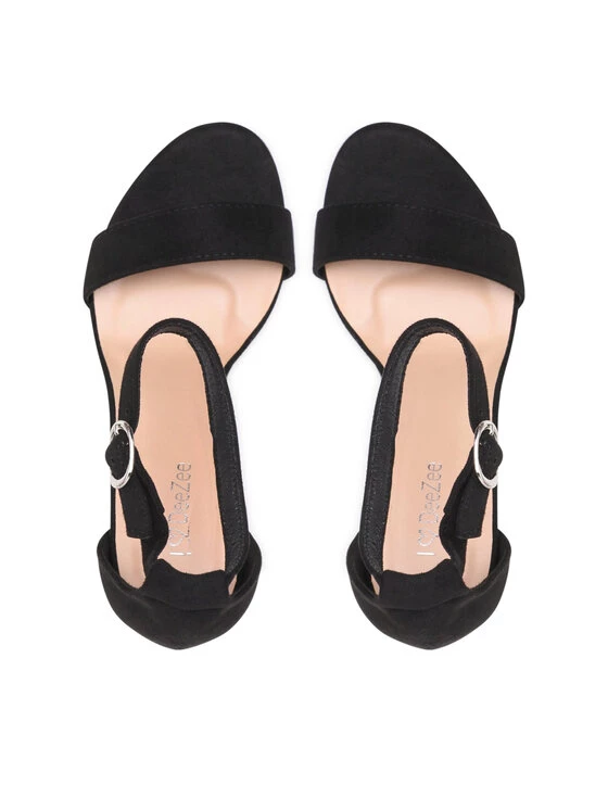 DeeZee Γυναίκες Σανδάλια WS18077-01 Μαύρο Μαύρο - Image 6