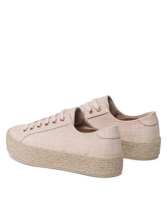 DeeZee Γυναίκες Κλειστά Παπούτσια Εσπαντρίγιες WSK1576-01 Μπεζ Μπεζ - Image 3