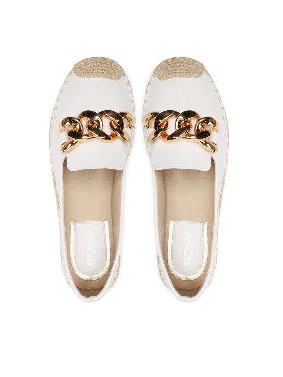 DeeZee Γυναίκες Κλειστά Παπούτσια Εσπαντρίγιες WSS20375-27 Λευκό Λευκό - Image 6