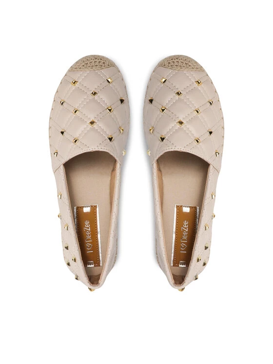 DeeZee Γυναίκες Κλειστά Παπούτσια Εσπαντρίγιες WSS20375-34 Μπεζ Μπεζ - Image 6