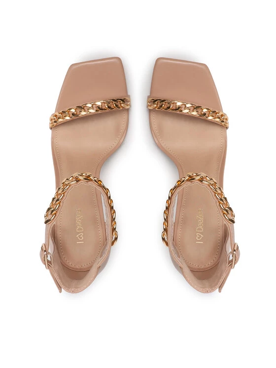 DeeZee Γυναίκες Σανδάλια LS5688-01 Μπεζ Μπεζ - Image 6